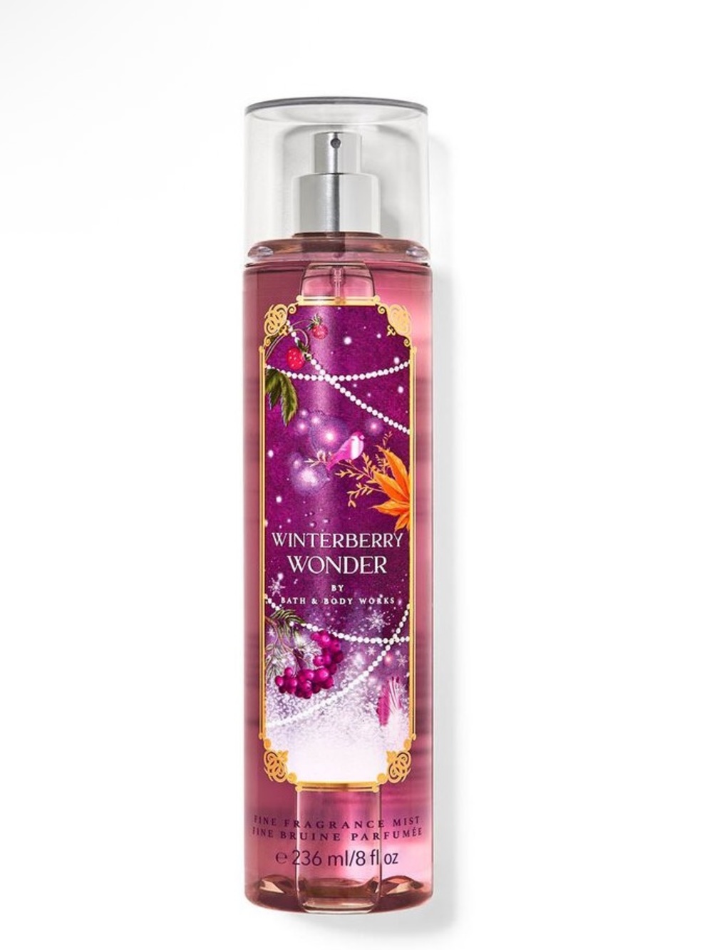 Bath & Body Works Winterberry Wonder Fine Fragrance Mist - Purple & Pink Accents